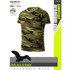 Malfini CAMOFLAGE GREEN gyerek prémium pamut póló - munkaruha