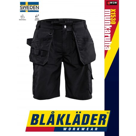 Blåkläder CRAFTSMEN X1500 BLACK könnyített technikai rövidnadrág - Blakleder munkaruha