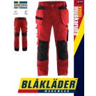 Blåkläder CRAFTSMEN X1555 REDBLACK kevertszálas technikai deréknadrág - Blakleder munkaruha