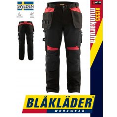   Blåkläder CRAFTSMEN X1555 BLACKRED kevertszálas technikai deréknadrág - Blakleder munkaruha