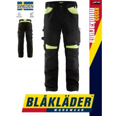   Blåkläder CRAFTSMEN X1555 BLACKYELLOW kevertszálas technikai deréknadrág - Blakleder munkaruha