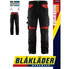 Blåkläder CRAFTSMEN X1555 BLACKRED kevertszálas technikai deréknadrág - Blakleder munkaruha