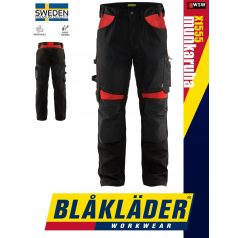   Blåkläder CRAFTSMEN X1555 BLACKRED kevertszálas technikai deréknadrág - Blakleder munkaruha