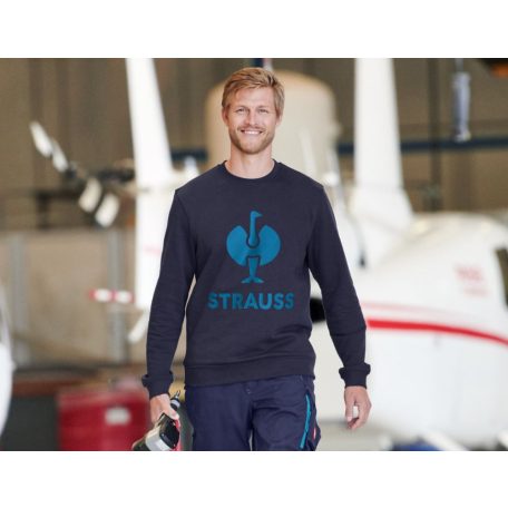 .Engelbert Strauss MOTION 2020 GREEN technikai környakas pamutgazdag pulóver - munkaruha