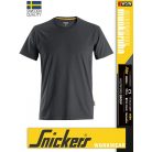 Snickers ALLROUNDWORK STEELGREY organikus technikai rövidujjú póló - munkaruha