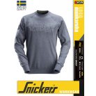 Snickers LOGO DARKBLUEMELANGE  technikai környakas pulóver - munkaruha