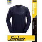 Snickers LOGO NAVY technikai környakas pulóver - munkaruha