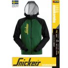 Snickers LOGO FORESTGREEN technikai kapucnis pulóver - munkaruha
