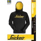 Snickers LOGO BLACK technikai kapucnis pulóver - munkaruha