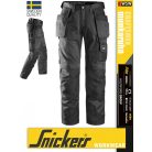 Snickers CRAFTSMEN BLACK technikai kopásbiztos lengőzsebes deréknadrág - munkaruha