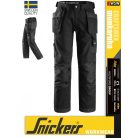 Snickers CRAFTSMEN BLACK canvas+ technikai pamutgazdag deréknadrág - munkaruha