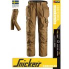 Snickers CRAFTSMEN BROWN canvas+ technikai pamutgazdag deréknadrág - munkaruha
