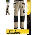 Snickers CRAFTSMEN KHAKI canvas+ technikai pamutgazdag deréknadrág - munkaruha