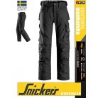 Snickers CRAFTSMEN BLACK canvas+ technikai pamutgazdag deréknadrág - munkaruha