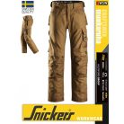Snickers CRAFTSMEN BROWN canvas+ technikai pamutgazdag deréknadrág - munkaruha