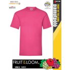 Fruit of the Loom VALUEWEIGHT FUCHSIA pamut férfi póló - 165g/m2