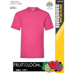   Fruit of the Loom VALUEWEIGHT FUCHSIA pamut férfi póló - 165g/m2