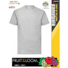 Fruit of the Loom VALUEWEIGHT HEATHERGREY pamut férfi póló - 165g/m2