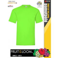   Fruit of the Loom VALUEWEIGHT LIME pamut férfi póló - 165g/m2