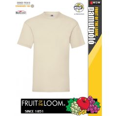   Fruit of the Loom VALUEWEIGHT NATURAL pamut férfi póló - 165g/m2