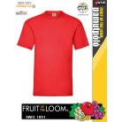 Fruit of the Loom SUPER PREMIUM RED pamut férfi póló - 205g/m2