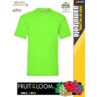 Fruit of the Loom ORIGINAL LIME pamut férfi póló - 145g/m2