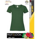 Fruit of the Loom VALUEWEIGHT BOTTLEGREEN pamut női póló - 165g/m2