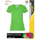 Fruit of the Loom VALUEWEIGHT LIME női pamut póló - 165g/m2