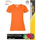 Fruit of the Loom VALUEWEIGHT ORANGE női pamut póló - 165g/m2