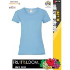 Fruit of the Loom VALUEWEIGHT SKYBLUE női pamut póló - 165g/m2