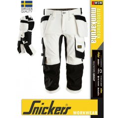   Snickers ALLROUNDWORK WHITE strech slim fit prémium rövidnadrág - munkaruha
