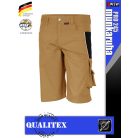 Qualitex PRO 245 BEIGEBLACK prémium technikai rövidnadrág - munkaruha