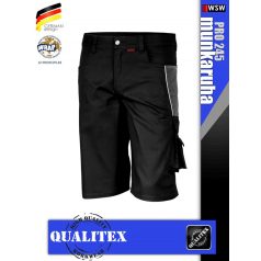   Qualitex PRO 245 BLACKGREY prémium technikai rövidnadrág - munkaruha