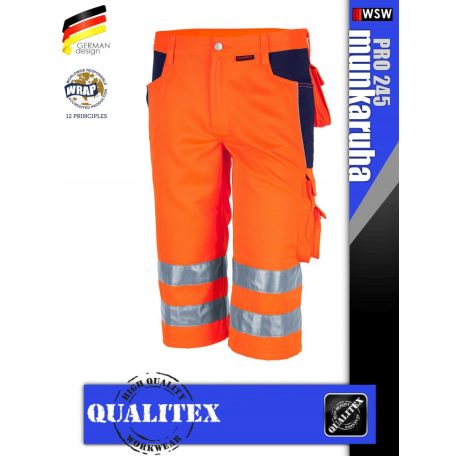 Qualitex PRO 245 HVYELLOW prémium technikai rövidnadrág - munkaruha