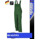 Qualitex COMFORT 300 GREEN kevertszálas prémium kantárosnadrág - munkaruha