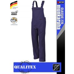 Qualitex CLASSIC 270 RED pamut kantáros nadrág - munkaruha