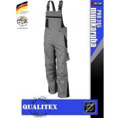 Qualitex PRO 245 BLACKGREY prémium technikai kantáros nadrág - munkaruha