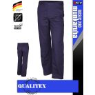 Qualitex BASIC 240 NAVY 100% pamut derék nadrág - munkaruha