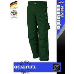   Qualitex PRO 245 GREENBLACK prémium technikai deréknadrág - munkaruha