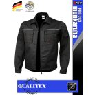 Qualitex PRO 245 BLACKBLACK prémium technikai kabát - munkaruha