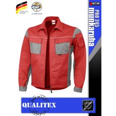   Qualitex PRO 245 REDGREY prémium technikai kabát - munkaruha