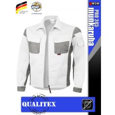   Qualitex PRO 245 WHITEGREY prémium technikai kabát - munkaruha