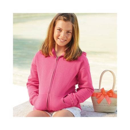 Fruit of the Loom HOODED JACKET gyerek pulóver