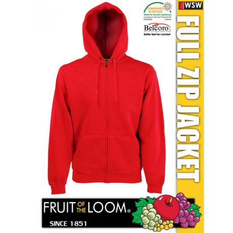 Fruit of the Loom HOODED JACKET férfi kardigán - pulóver