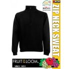 Fruit of the Loom ZIP NECK pulóver