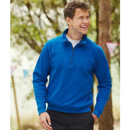 Fruit of the Loom ZIP NECK pulóver