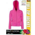 Fruit of the Loom Lady Fit HOODED JACKET kardigán - pulóver