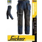 Snickers RUFFWORK NAVY canvas+ technikai pamutgazdag lengőzsebes deréknadrág - munkaruha
