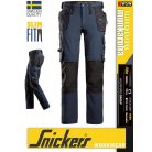 Snickers ALLROUNDWORK NAVY technikai slim fit kopásbiztos strech lengőzsebes deréknadrág - munkaruha