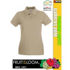   Fruit of the Loom PREMIUM LADYFIT piqué galléros női póló